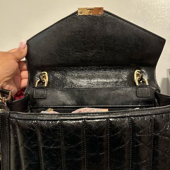 Michael Kors Whitney Large Quilted Leather Satchel Shoulder Black - Picture 3 of 9